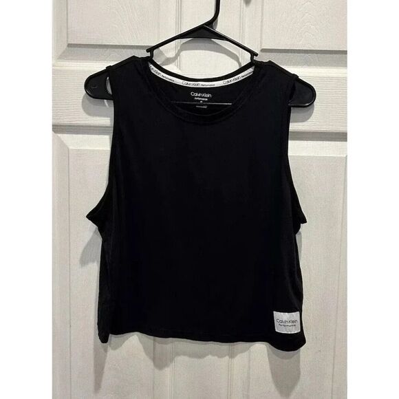 Calvin Klein Performance Dropped-Armhole Tank Top Women's Medium Cotton‎ Modal - Picture 1 of 6